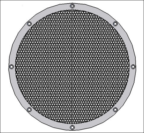 Pre-Filter Perforated Plate for skimmerkörbe Ø 150 to 250 mm Stainless Steel with accessories 