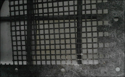 Perforated Stainless Steel Mesh, Black Powder Coated