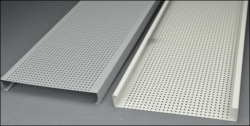 Porous Perforated Ceiling Panels, Ceiling Tiles Metal Perforated Sheet