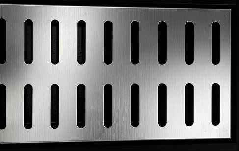 Aluminum 7075-T6 slotted perforated sheet 18 gauge for machine guards