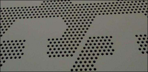 Circle perforated aluminium sheet in decorative design