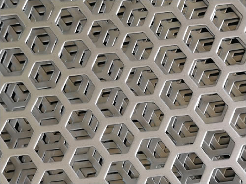 Galvanized steel hexagonal perforated sheet 1/2 inch holes 48x48 inch ventilation panels