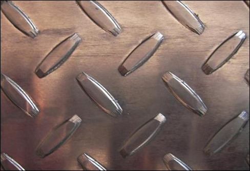 Heavily Galvanized Steel Checkered Plate One Bar Diamond Pattern