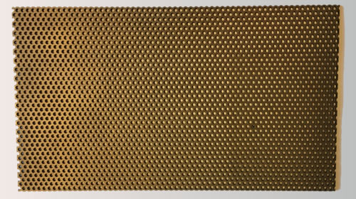 Perforated bronze sheet for architecture inside decoration