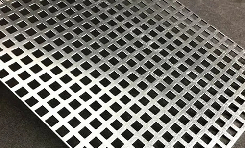 304 Stainless Steel Perforated Sheets with Square Hole on Straight Centers