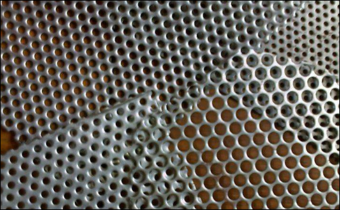 5mm Hole X 8mm Pitch X 1mm Thick 304 Stainless Steel Perforated Mesh Sheet Craft 