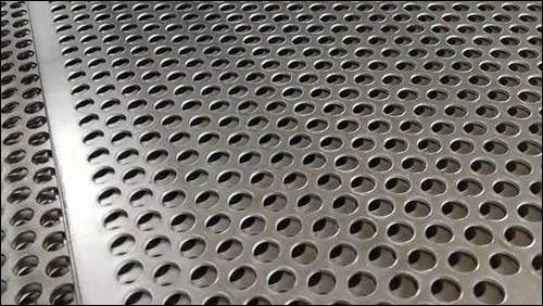 Perforated Mesh Sheet 2mm Hole x 3.5mm Pitch x 1mm Thick 2mm Stainless Steel