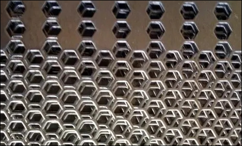 Stainless steel 304 perforated sheets in hexagonal mesh