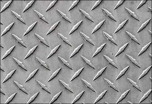 4' X 8' X 1.2 MM Thick Stainless Steel Diamond Plate Skid Resisting Checker Plate